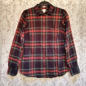 M J. Crew Perfect Shirt in Stewart Tartan